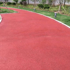 红色沥青混凝土       